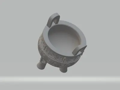 Chinese Ding Furnace Incense 3D print model