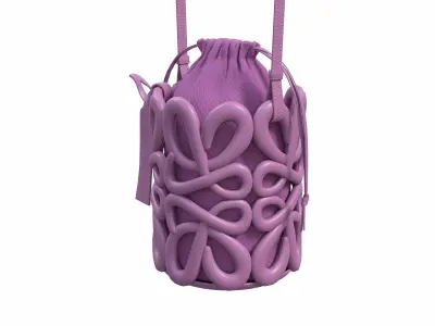 Loewe Anagram inflated pocket foam rubber Shoulder Bag  Low-poly 3D model