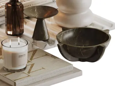 Decorative Set-09 3D model purchase