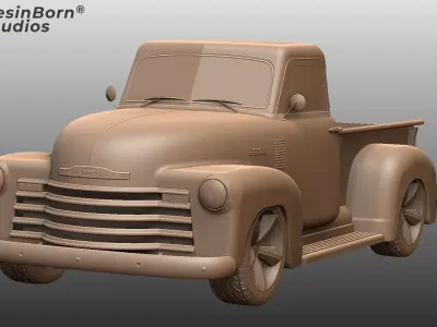 Chevrolet 1957 Classic Pickup Truck  3D print model