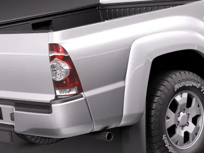 Toyota Tacoma 2012 Crew Cab 3D Model 3D model