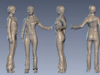 James Hunt and Suzy Miller 3D print model