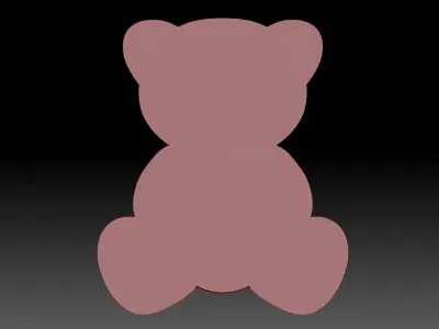 Bear heart  3D print model