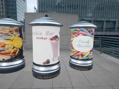 Advertising Panels 6 Low-poly 3D model