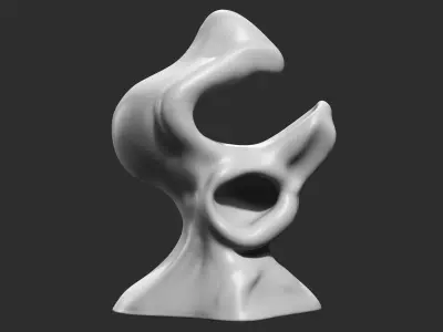 Modern Abstract Decorative sculpture 3d print model 55 3D print model