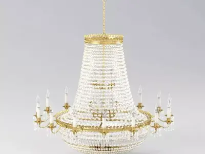 Impex Hamburg Empire Strass Crystal Chandelier 3D model