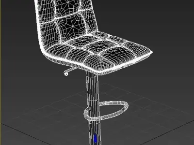   Adjustable Bar Stool 3D model