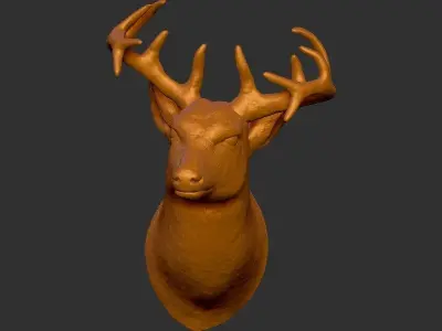 Raindeer Head 3D print model