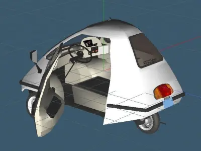 mini car BuBu 501 Simplicity Model 3D model