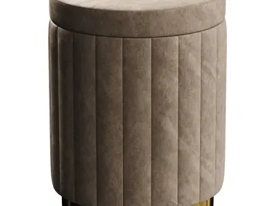  Lightweight luxury stools Low-poly 3D model