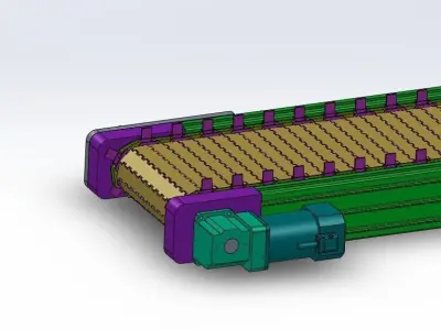Cleaning assembly line 3D model