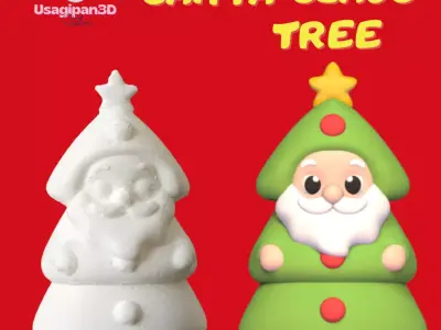 Santa Claus Tree 3D print model