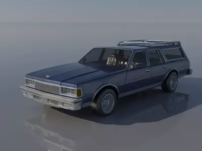 Chevrolet Caprice Wagon 1977  3D print model