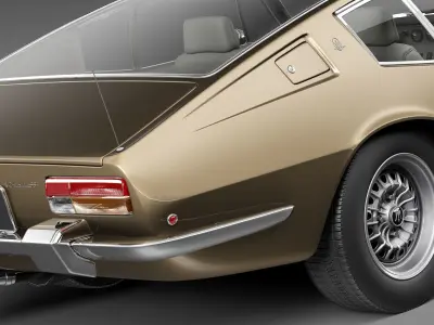 Maserati Ghibli 4900 SS Coupe 1970 3D Model 3D model