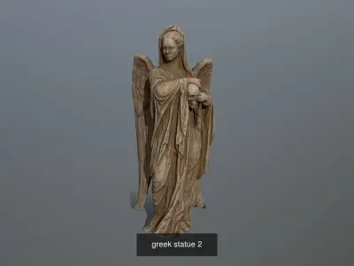 greek angel statue 3D Model Collection