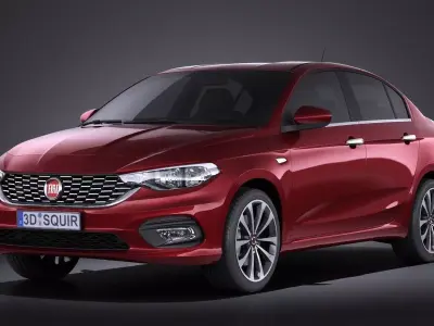 Fiat Tipo 2016 VRAY 3D model