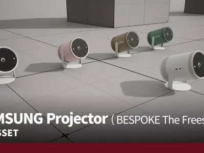 SAMSUNG Projector - BESPOKE The Freestyle Low-poly 3D model