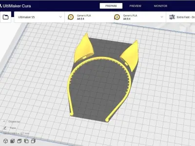 Fox Tiara  Free 3D print model