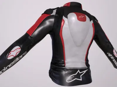 Alpinestars Motor Jacket Low-poly 3D model
