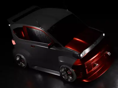Wuling AIR EV Drag race body kit Low-poly 3D model
