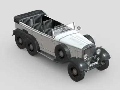 MercedesBenz W31 Type G4 1939 Low-poly 3D model
