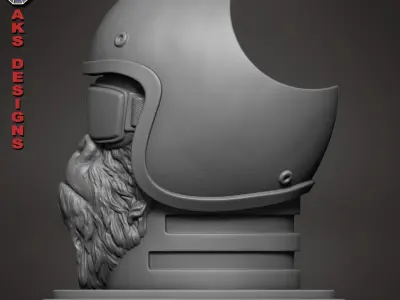 Biker Gorilla 2 Penstand cum flowerpot 3D print model