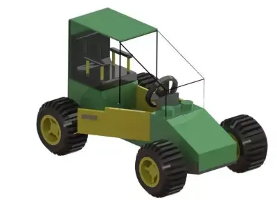 Lego Car Free 3D model