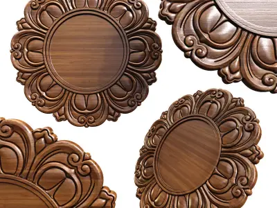 Ceiling Medallion 01 3D model