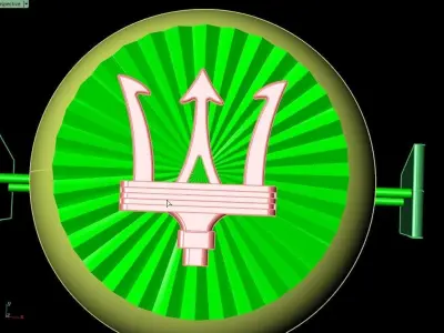 Maserati ring 3D print model