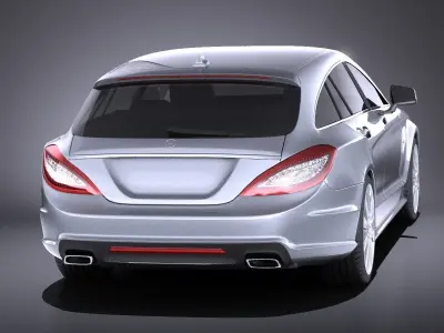 Mercedes-Benz CLS Shooting Brake 2013 VRAY 3D model