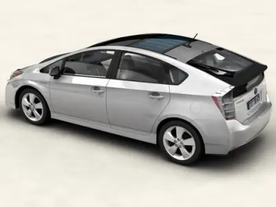 Toyota Prius 2010 low res interior 3D model