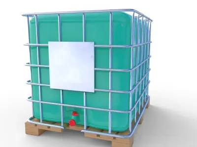 IBC Container 7 Low-poly 3D model