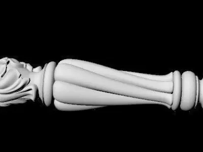 antique baluster 3D model 8