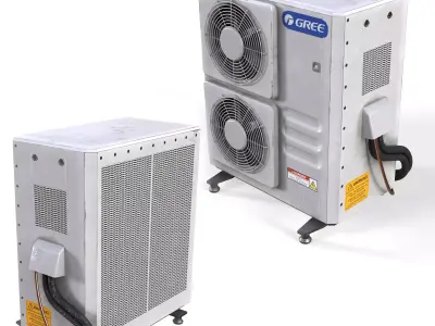 Rooftop Props Set 01 Low-poly 3D model