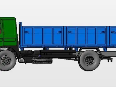 Roman Truck 1 87  1 24 3D print model