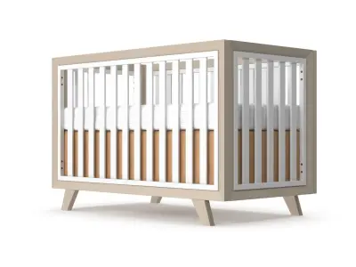 Baby Cribs v1 Low-poly 3D model