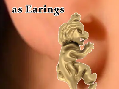 Tiny Lion to be Added on Models Free 3D print model