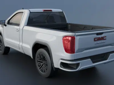 GMC Sierra 1500  Regular Cab 2024 3D print model