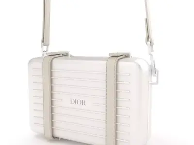 Dior and Rimowa Clutch Shoulder Gray 3D model