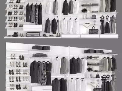 Walk-in Closet Rimadesio Abacus 2 3D model