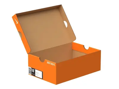 Nike Shoe Box PBR 04 Low-poly 3D model