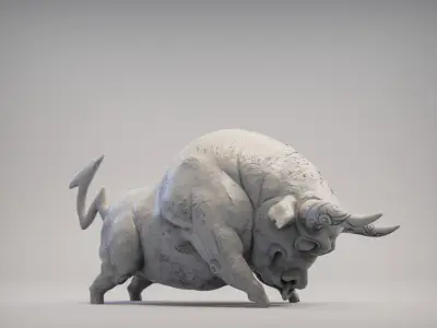 Bullfighting sculpture decoration 3D printing model 3D print model