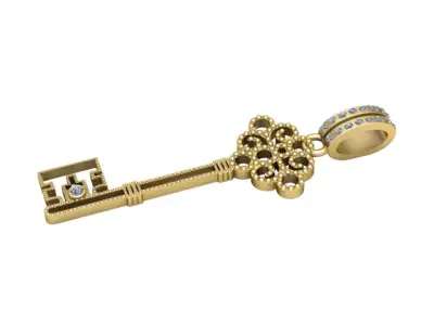 KEY LACE PENDANT 3D PRINTABLE MODEL 3D print model