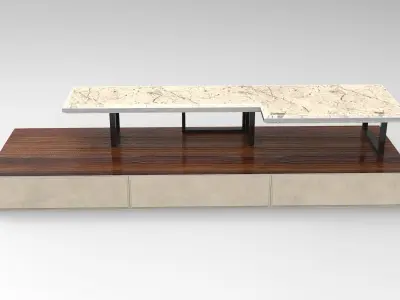 Mong Coffee Table Low-poly 3D model