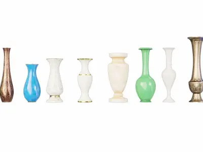 Vase collection 3D model