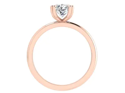 Solitaire Ring 3D print model 29
