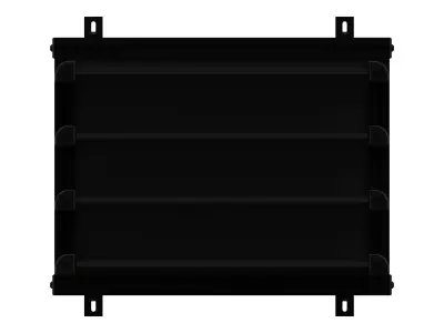 Aluminum Adjustable Shelf - Wall Mounted 3D model