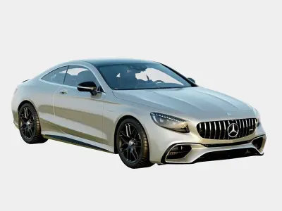 Mercedes-AMG S63 4Matic 2020 Coupe Low-poly 3D model