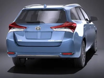 Toyota Auris Touring Sports 2018 VRAY 3D model