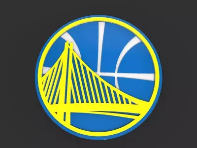 Golden State Warriors logo Free 3D print model